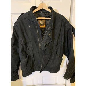 Vintage IOU Leather Jacket Black Men’s Sz‎ S